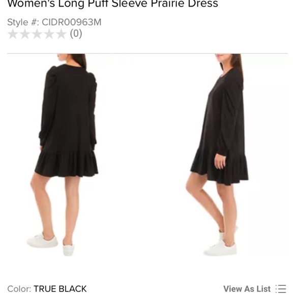 Crown & Ivy long puff sleeve prairie dress. Never worn. Retail‎ 60 - Picture 2 of 6